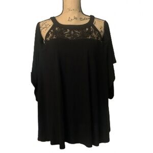 Torrid Cold Shoulder Lace Accent Top